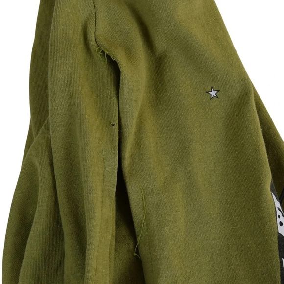 *Flaw* Superline USA Maxi Dress Fashion Mannequins Block Print Asparagus Green L - Picture 8 of 14